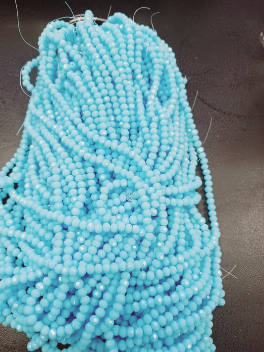 4 mm Rondelle Strand-Semi-Transparent & Transparent