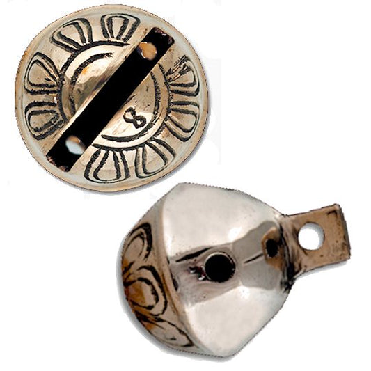 Engraved Brass Sleigh Bells, 1-7/8"