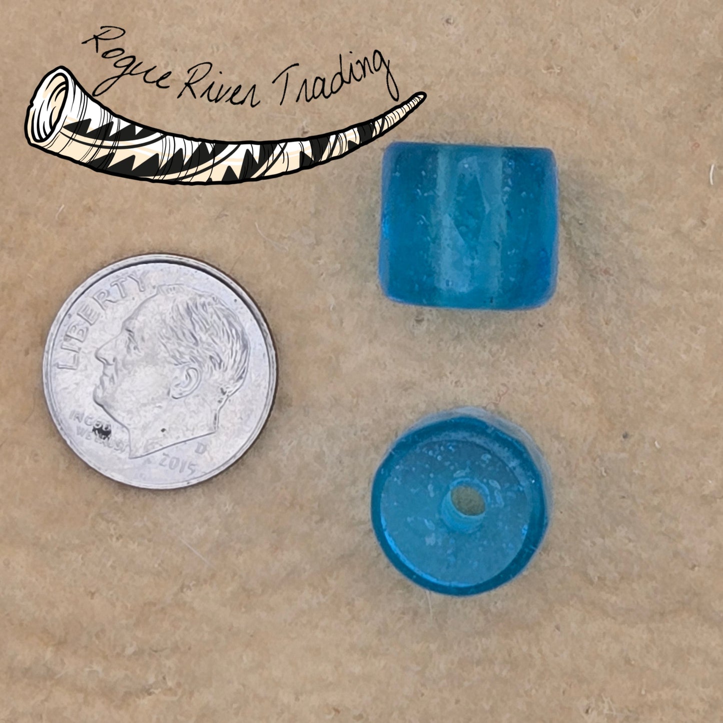 Turquoise Blue, "Russian" Facet Beads ~13x13mm (10 count)