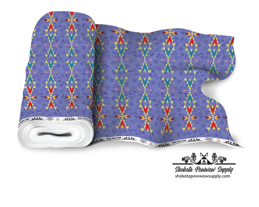 Rocky Mountain Summer Cotton Fabric by Willow-cahill Kipp for Shokota Pow-Wow Supply