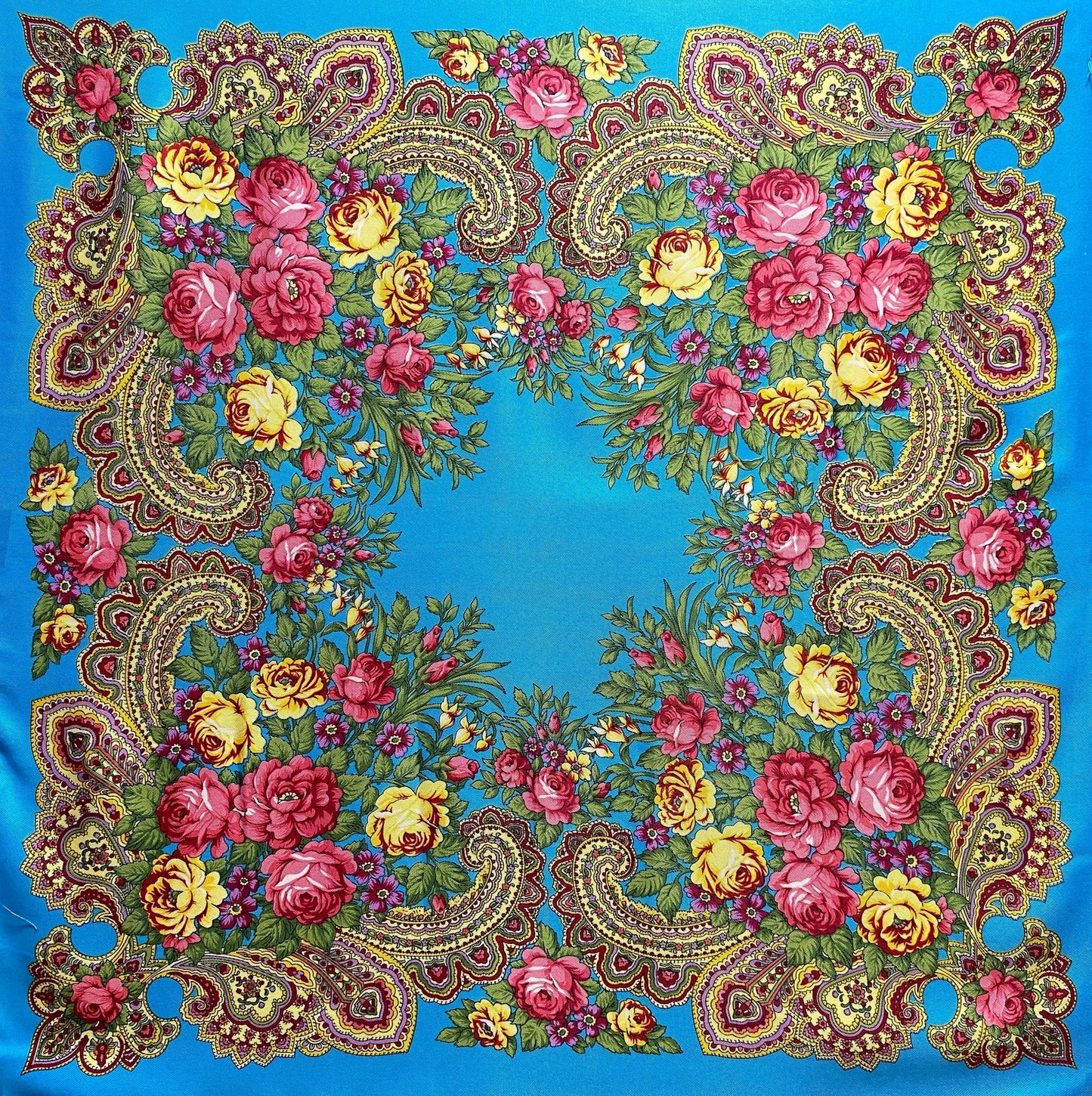 Ukrainian Style Scarves Floral (55"x 55")