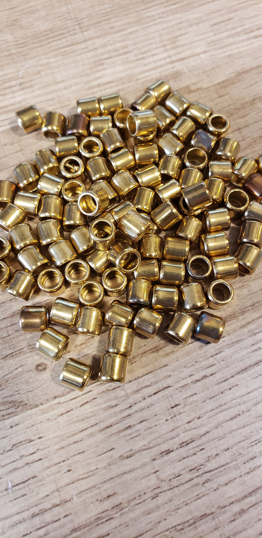 Old Style Brass Beads -Hollow