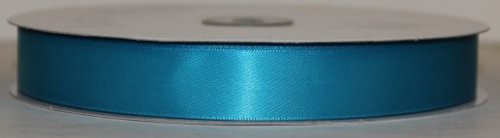 7/8" Turquoise Satin Ribbon