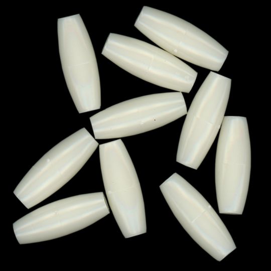 Imitation Bone Hairpipe, 1"