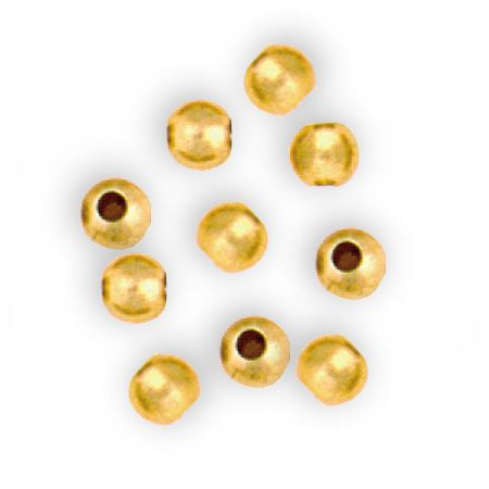 French Brass Beads 6 mm