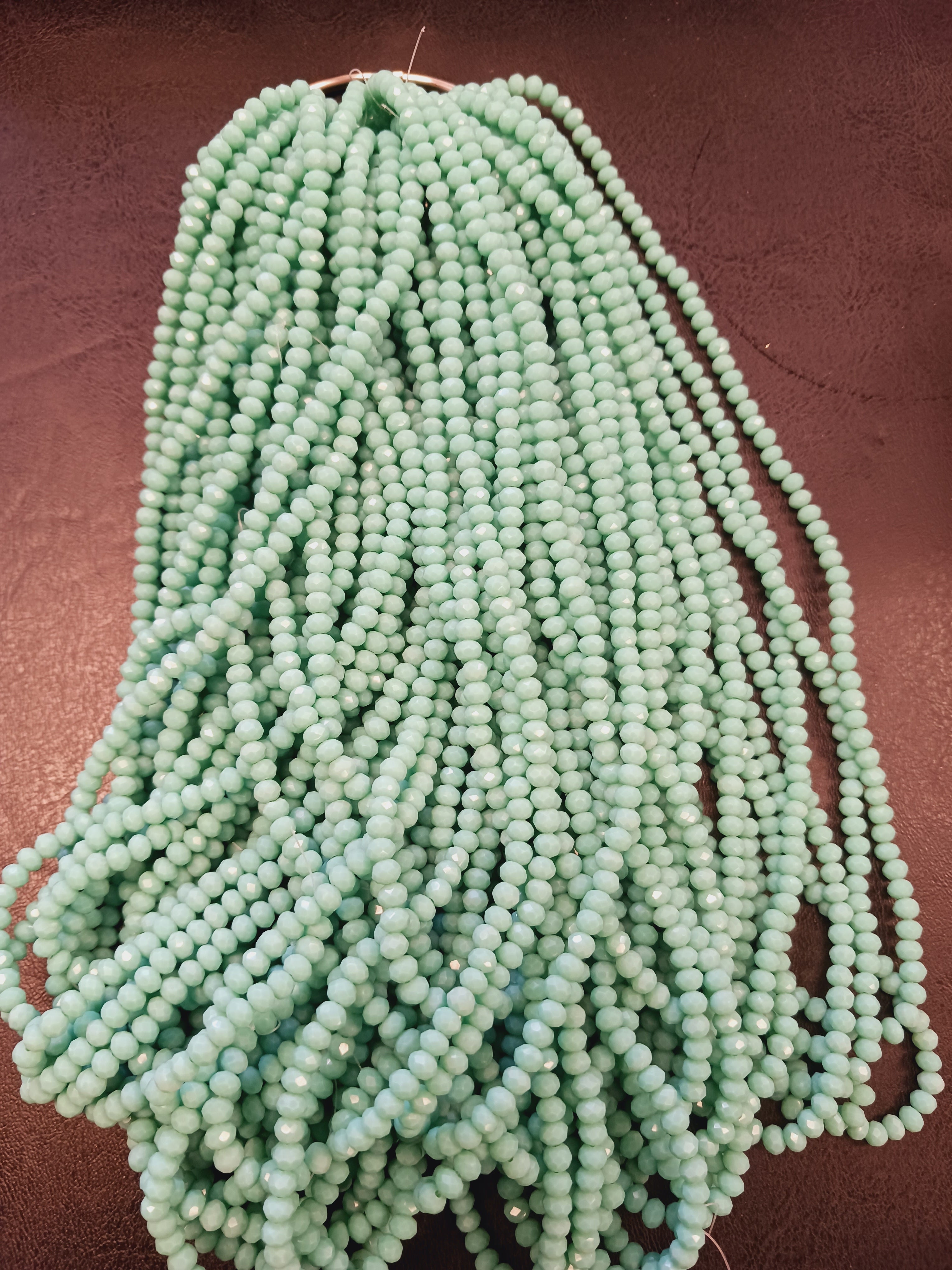 8 mm Rondelle Strand Semi-Transparent & Transparent