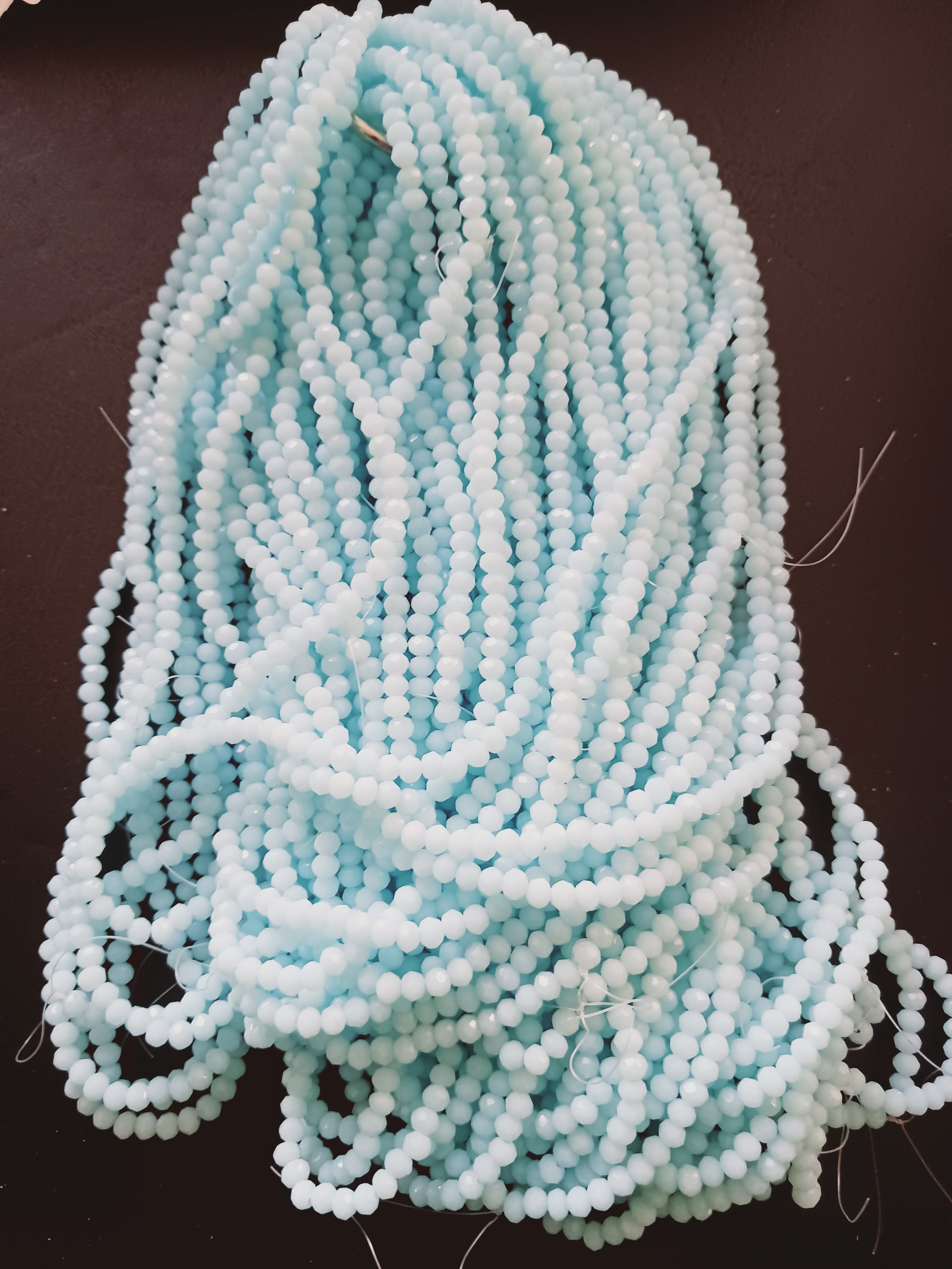 4 mm Rondelle Strand-Semi-Transparent & Transparent