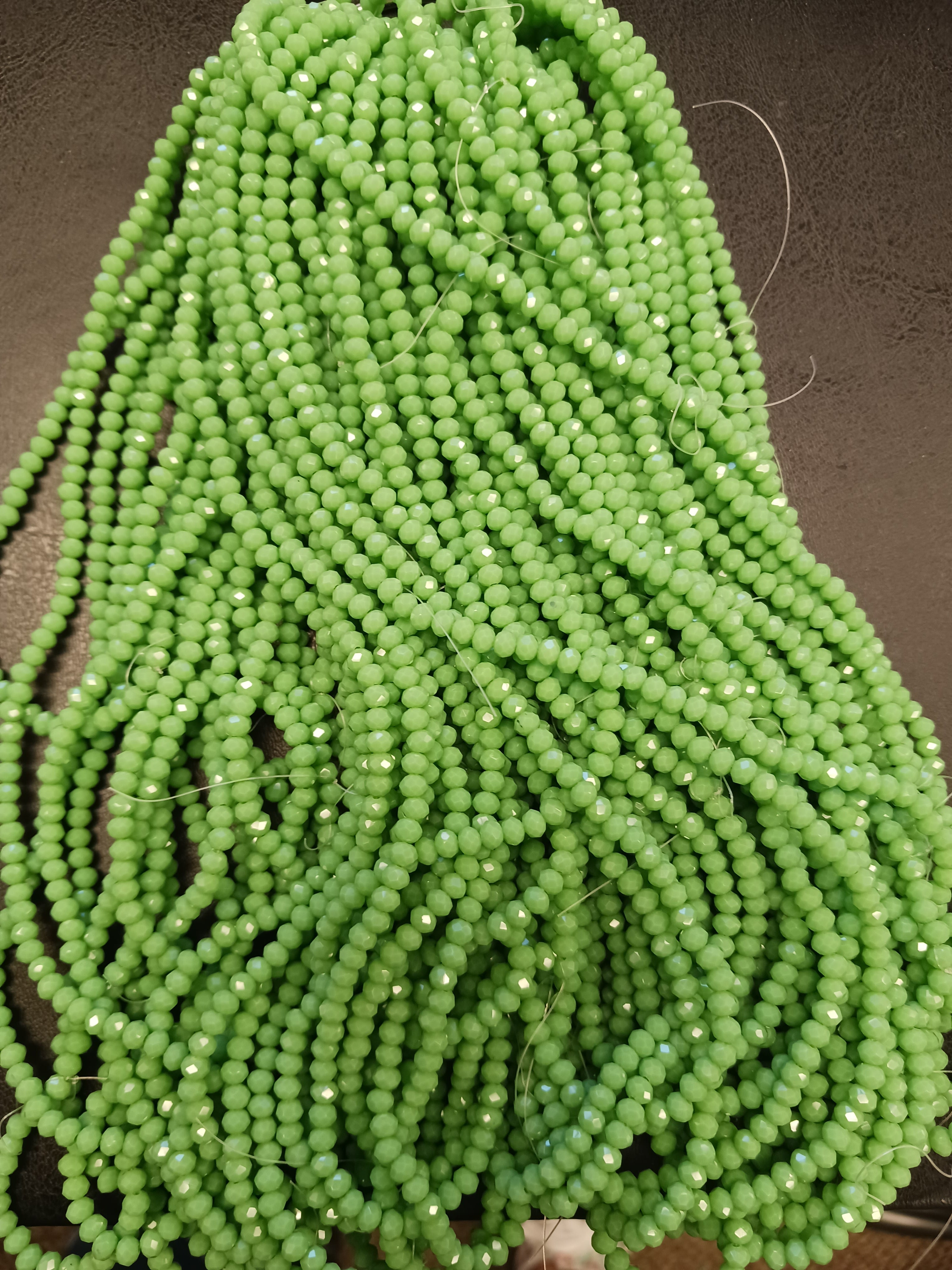 8 mm Rondelle Strand Semi-Transparent & Transparent