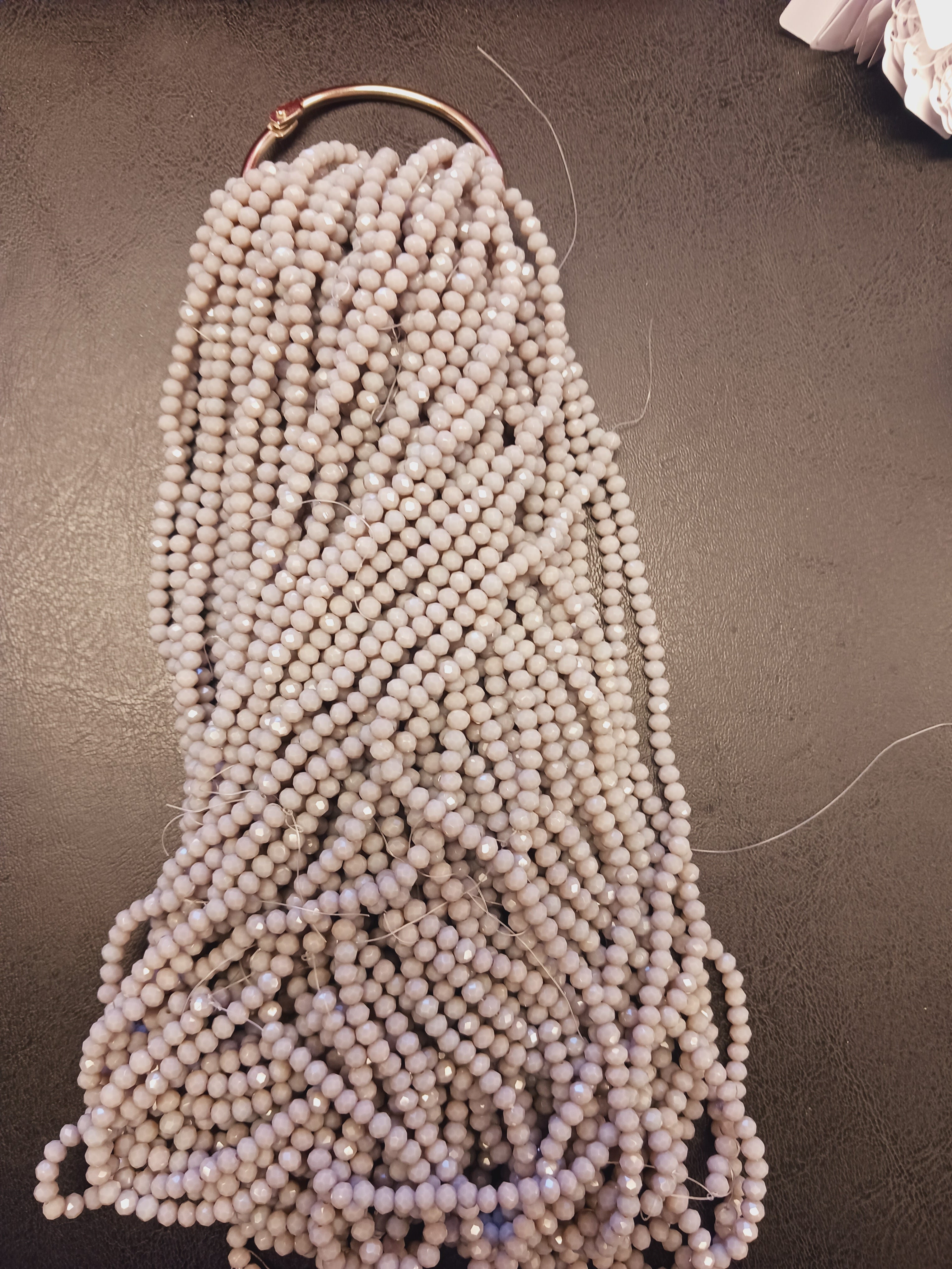 4 mm Rondelle Strand-Semi-Transparent & Transparent