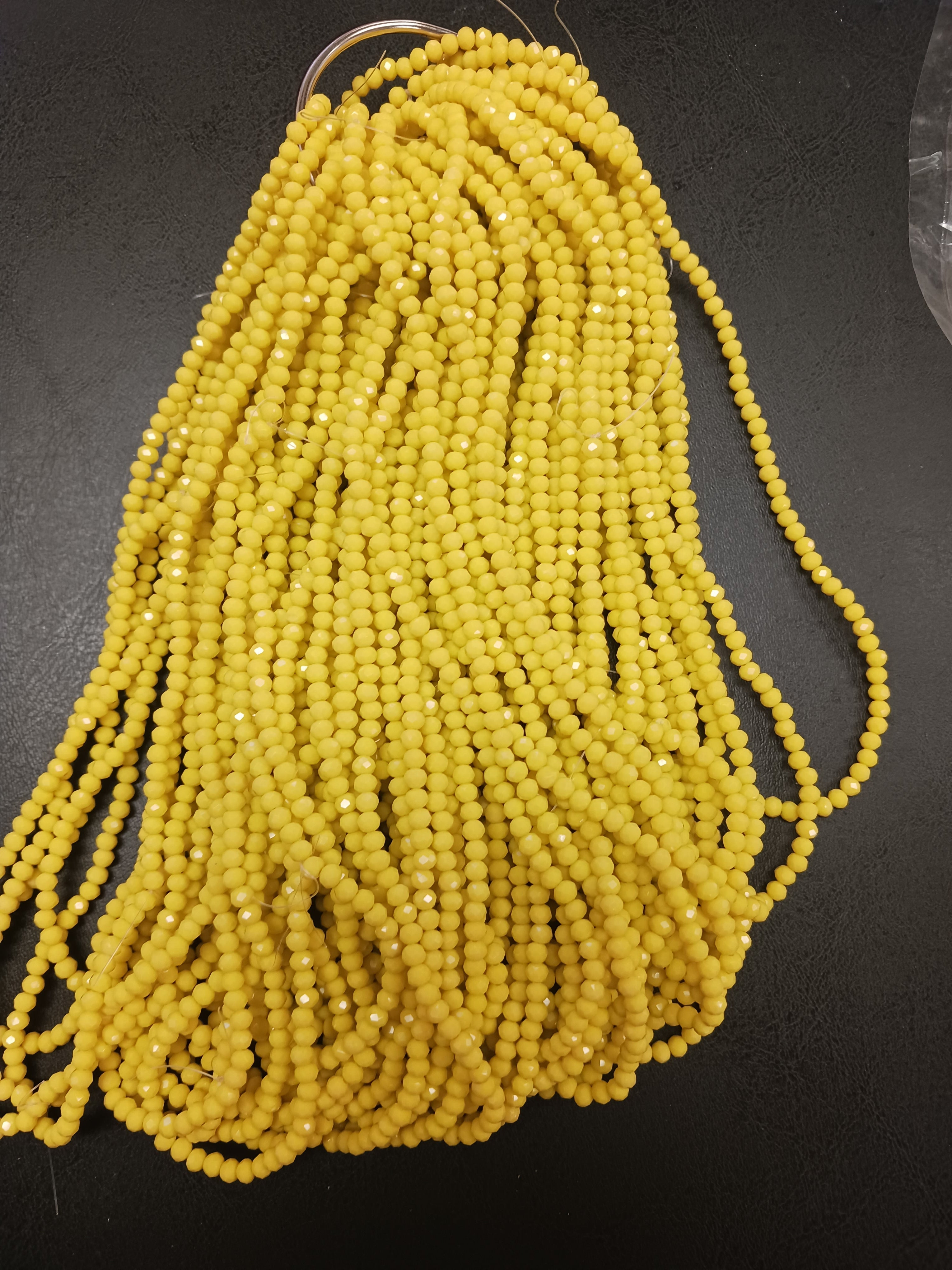 4 mm Rondelle Strand-Semi-Transparent & Transparent