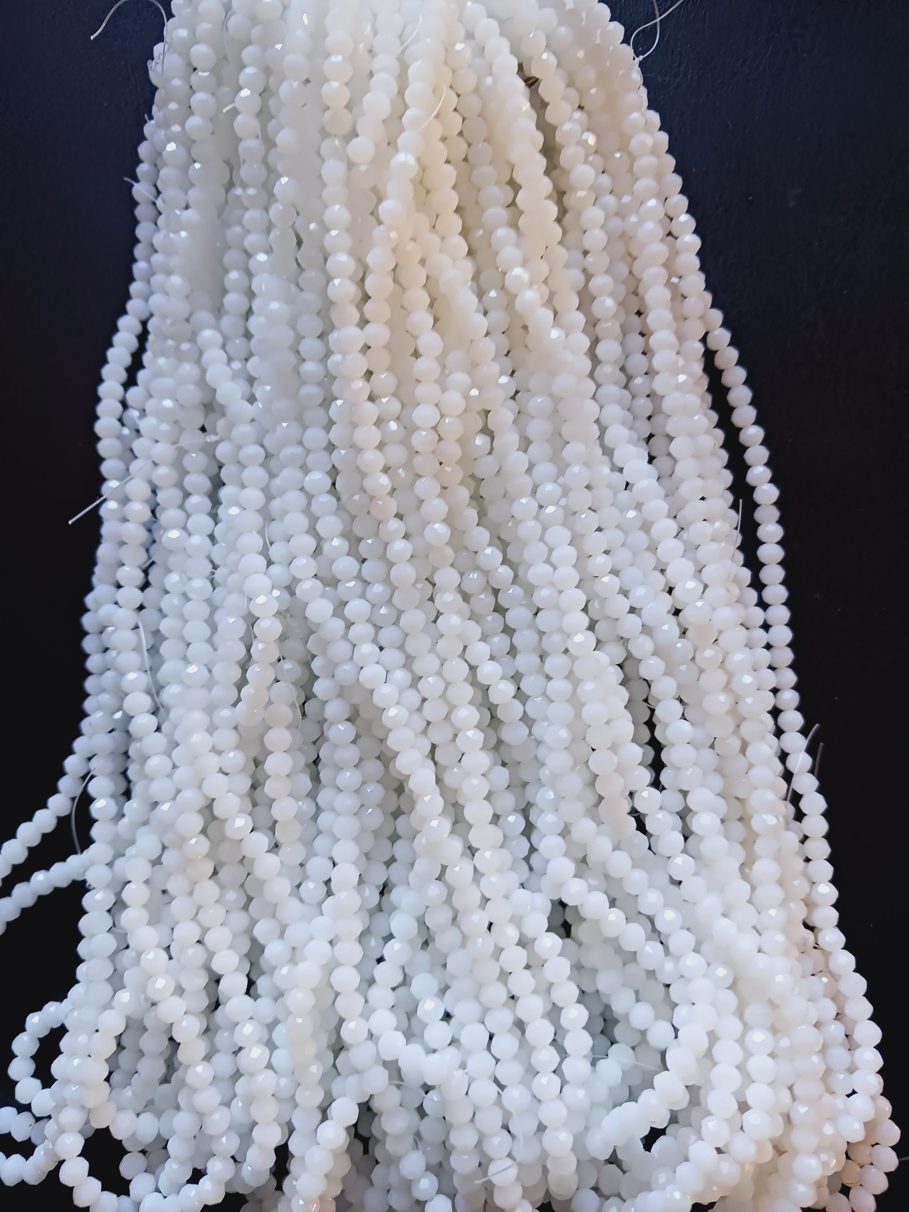 4 mm Rondelle Strand-Semi-Transparent & Transparent