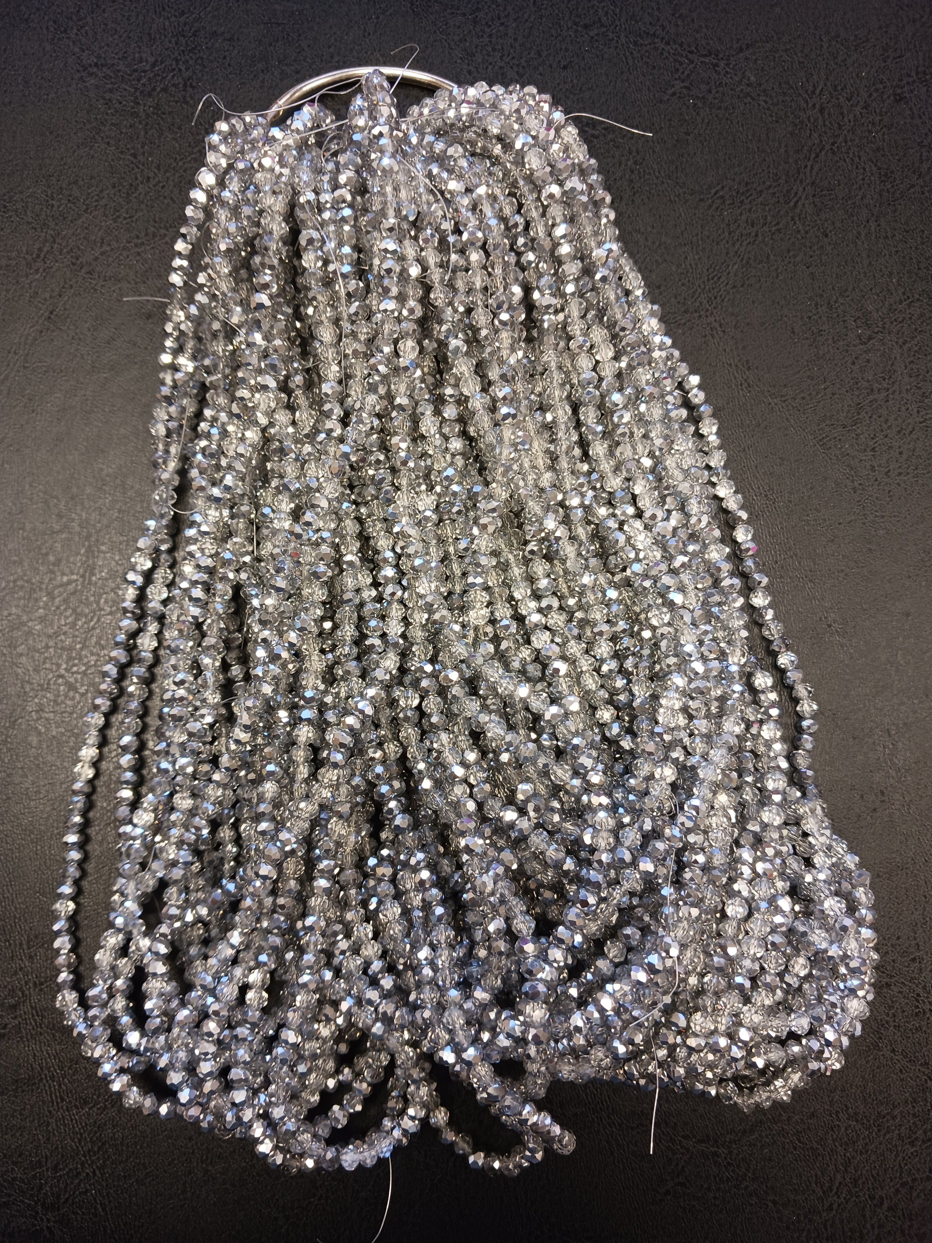 8 mm Rondelle Strand Semi-Transparent & Transparent