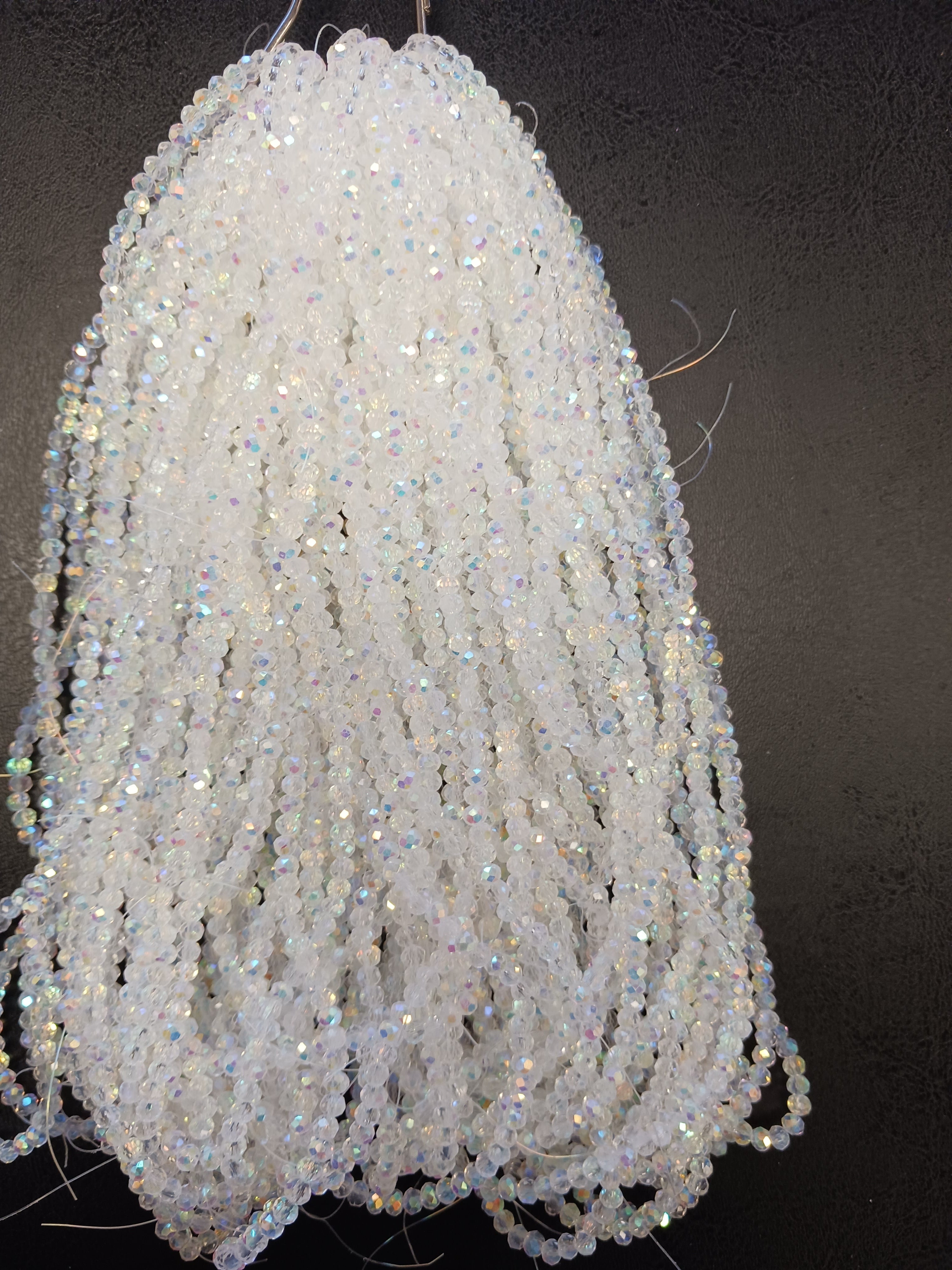 8 mm Rondelle Strand Semi-Transparent & Transparent