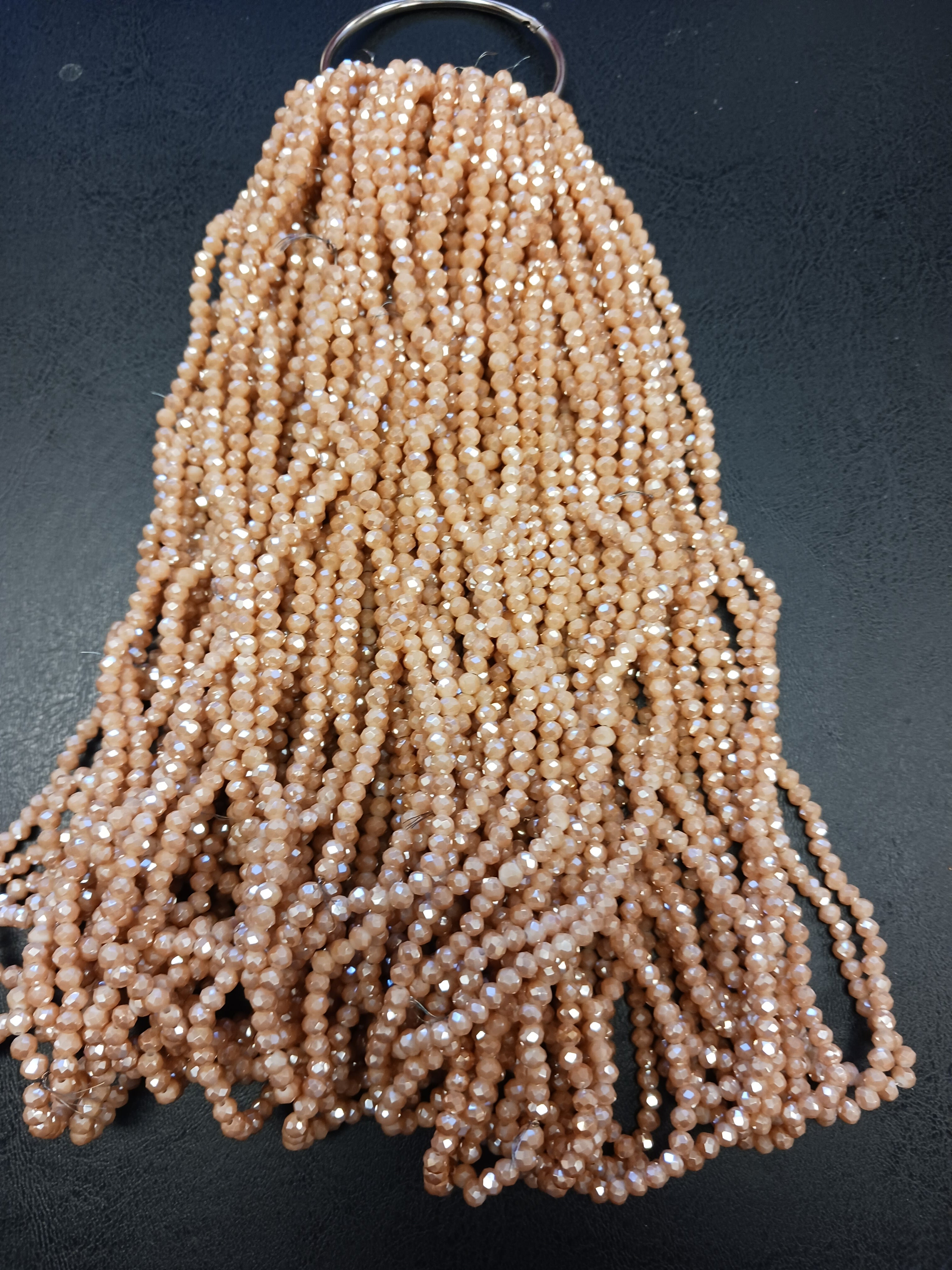 8 mm Rondelle Strand Semi-Transparent & Transparent