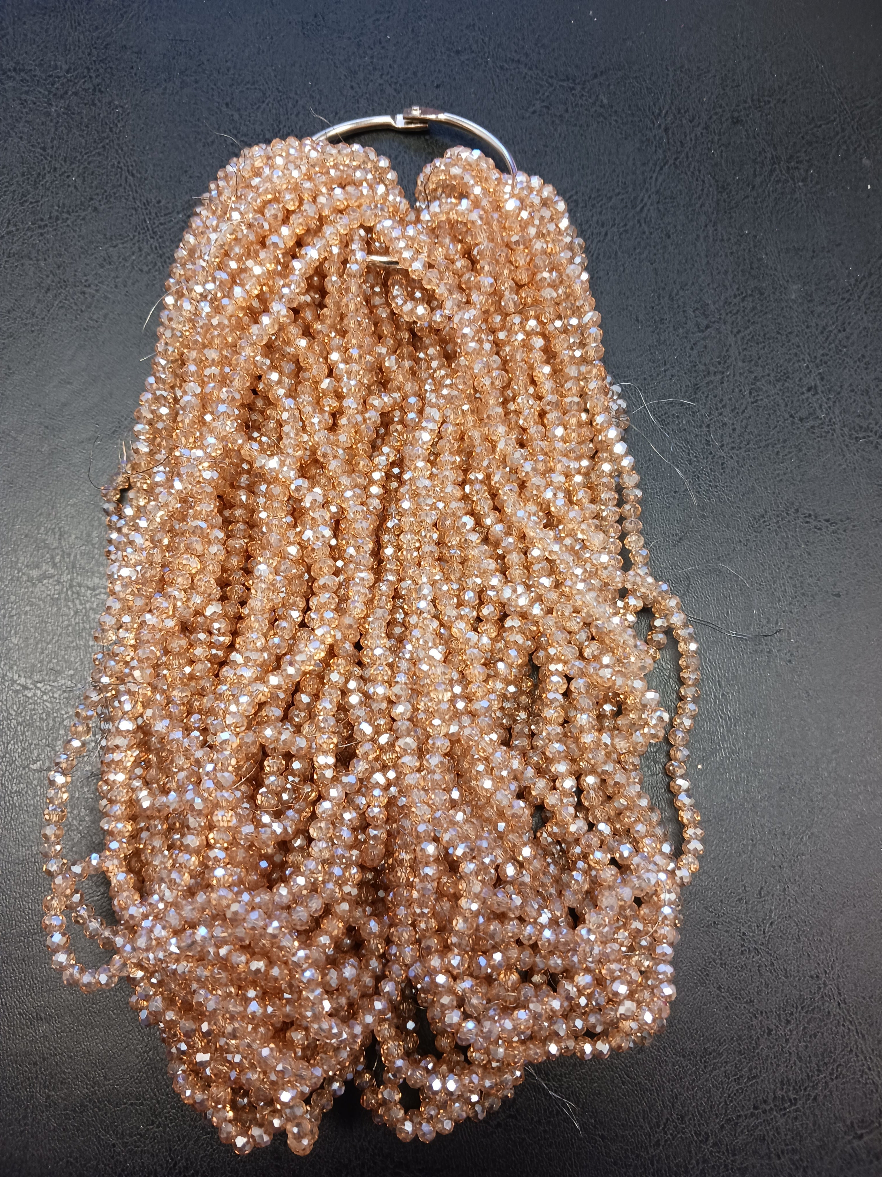8 mm Rondelle Strand Semi-Transparent & Transparent