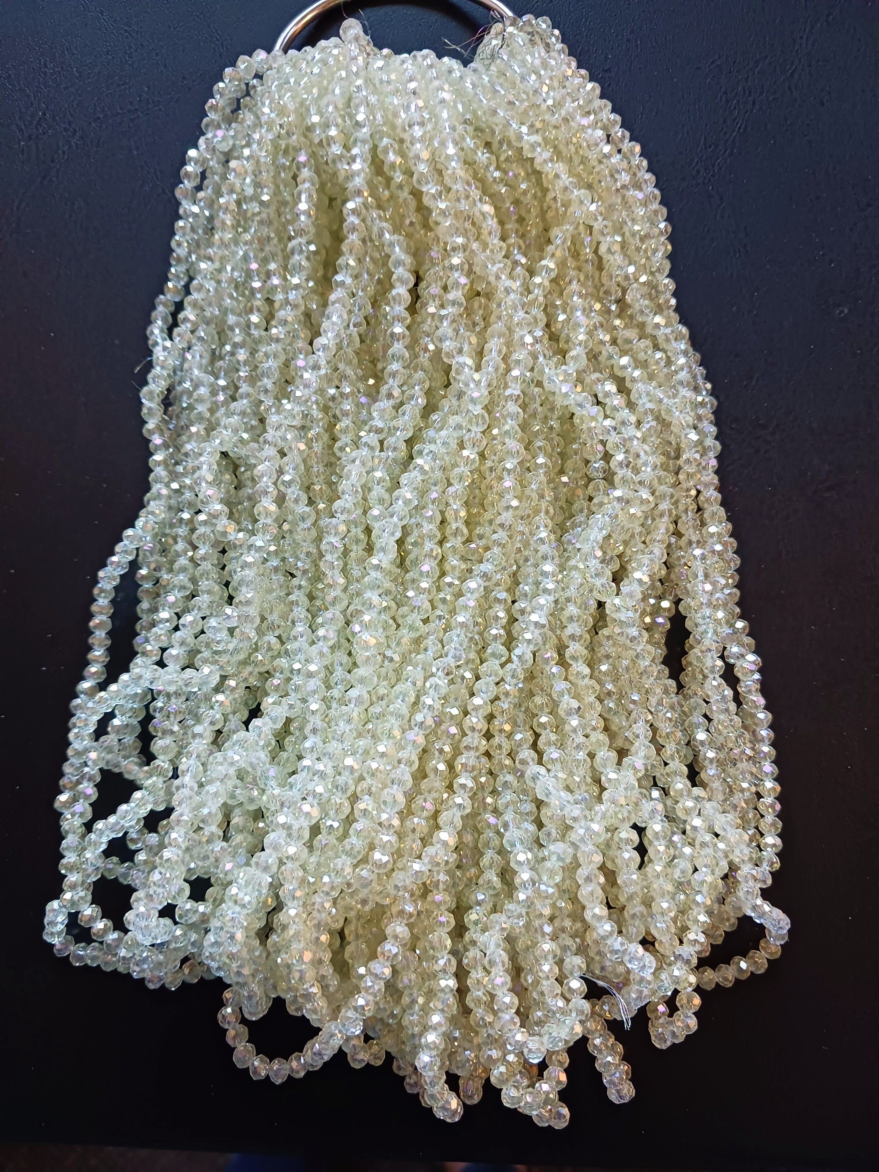 8 mm Rondelle Strand Semi-Transparent & Transparent