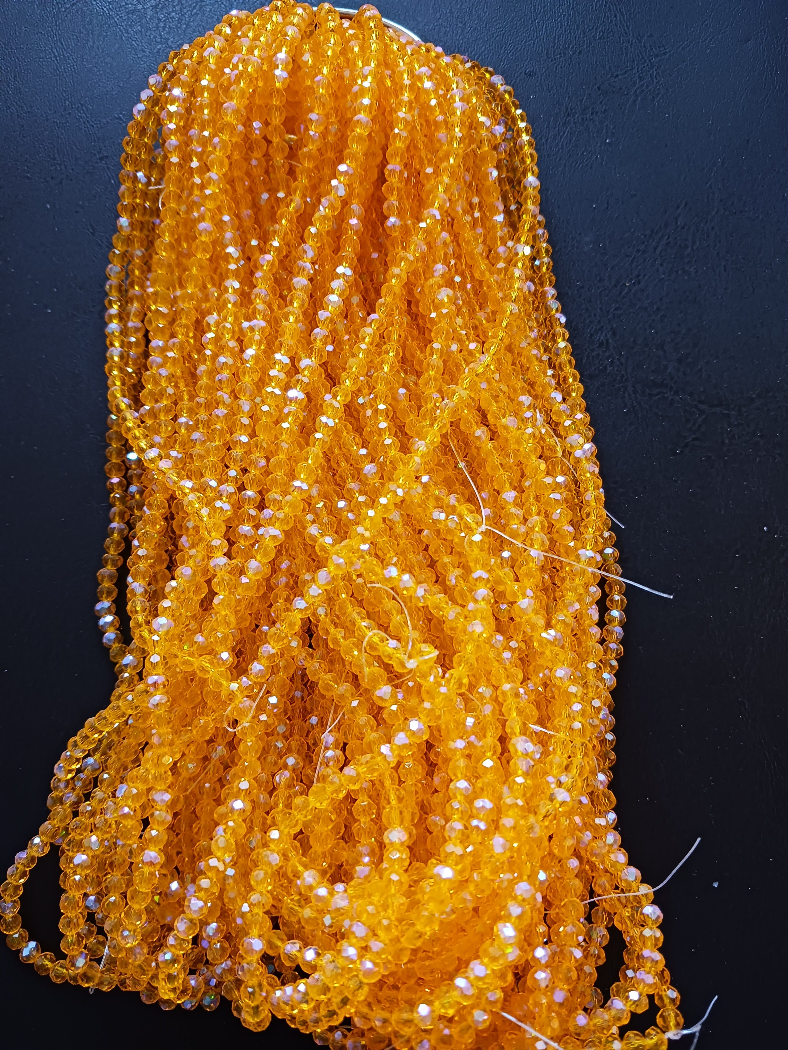 8 mm Rondelle Strand Semi-Transparent & Transparent