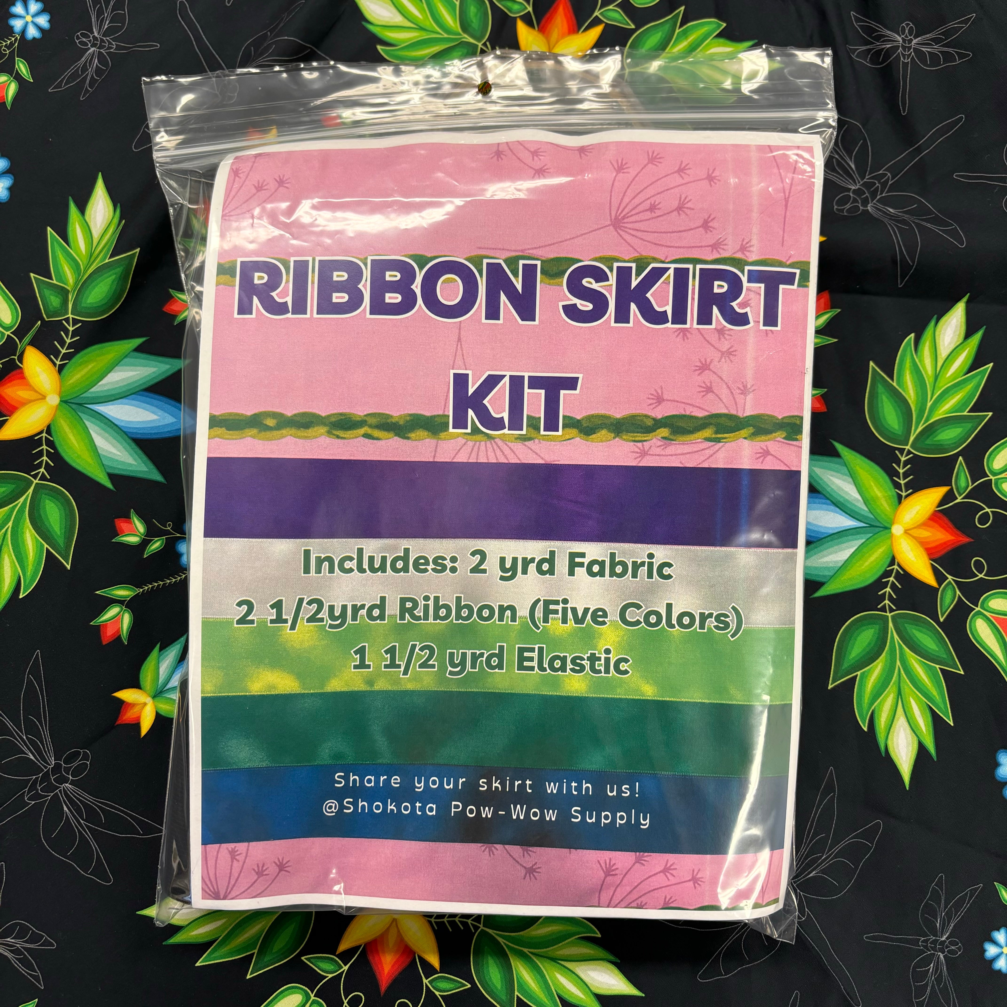 popo　andmary Avery ribbon skirt Native American Ribbon Skirt Ribbons Wrap Her Tribal Brown