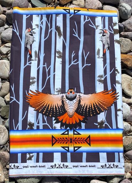 Flicker Cotton Fabric by Paula Top Sky Houtz for Shokota Pow-wow Supply