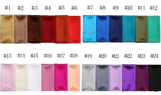 Plain Satin Scarves