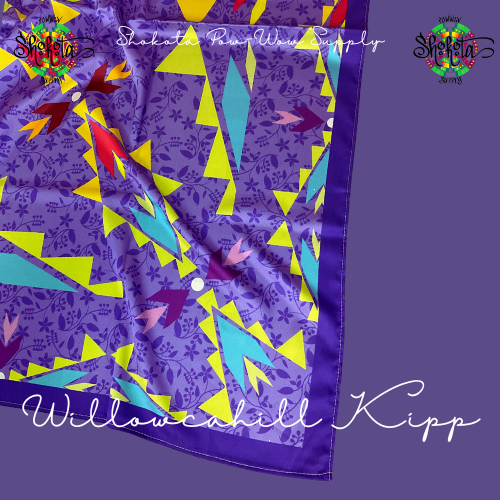 Satin Scarves-Rocky Mountain Summer/Willowcahill Kipp