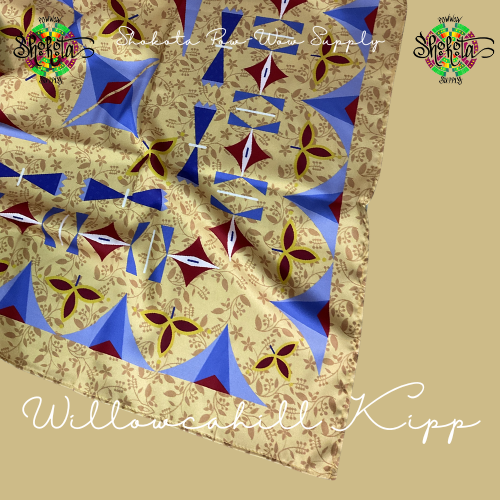 Satin Scarf-Blooming Tipi/Willowcahill Kipp