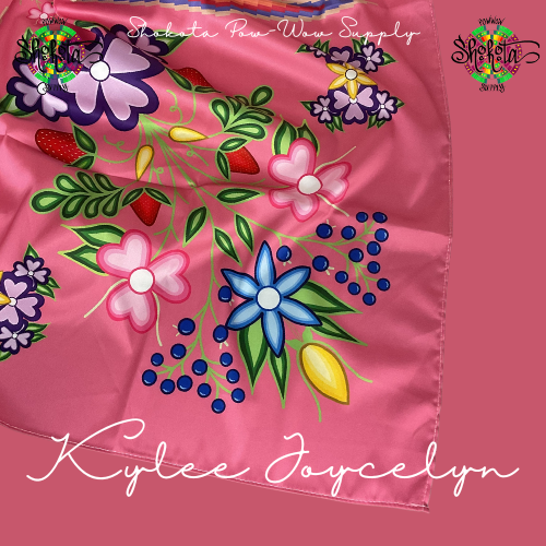 Satin Scarves-Carnation-Kylee Flowering Strawberries