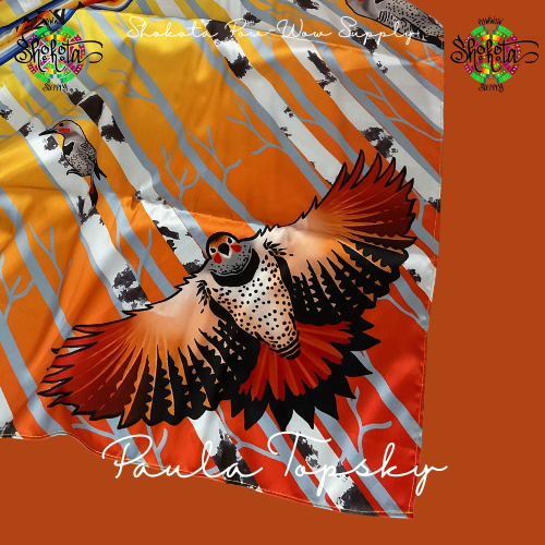 Satin Scarves-Dark Flicker-Paula Topsky