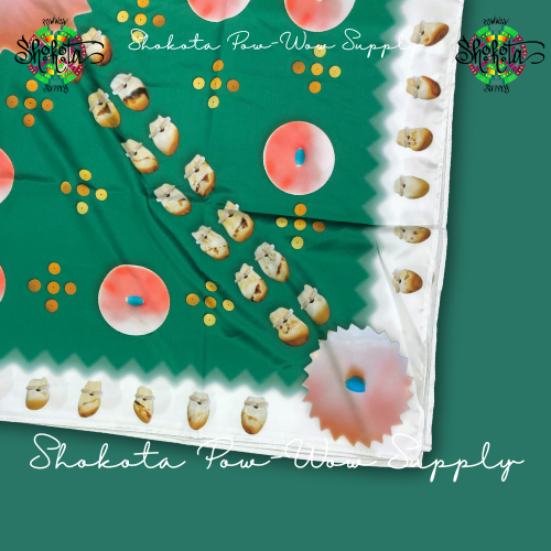 Satin Scarves-Hehaka GREEN