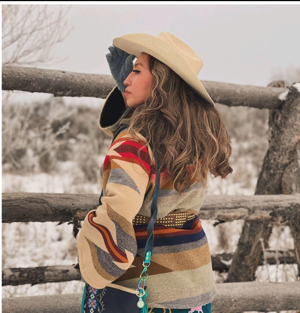 Indian Summer Cotton Fabric by Willow-cahill Kipp for Shokota Pow-Wow Supply