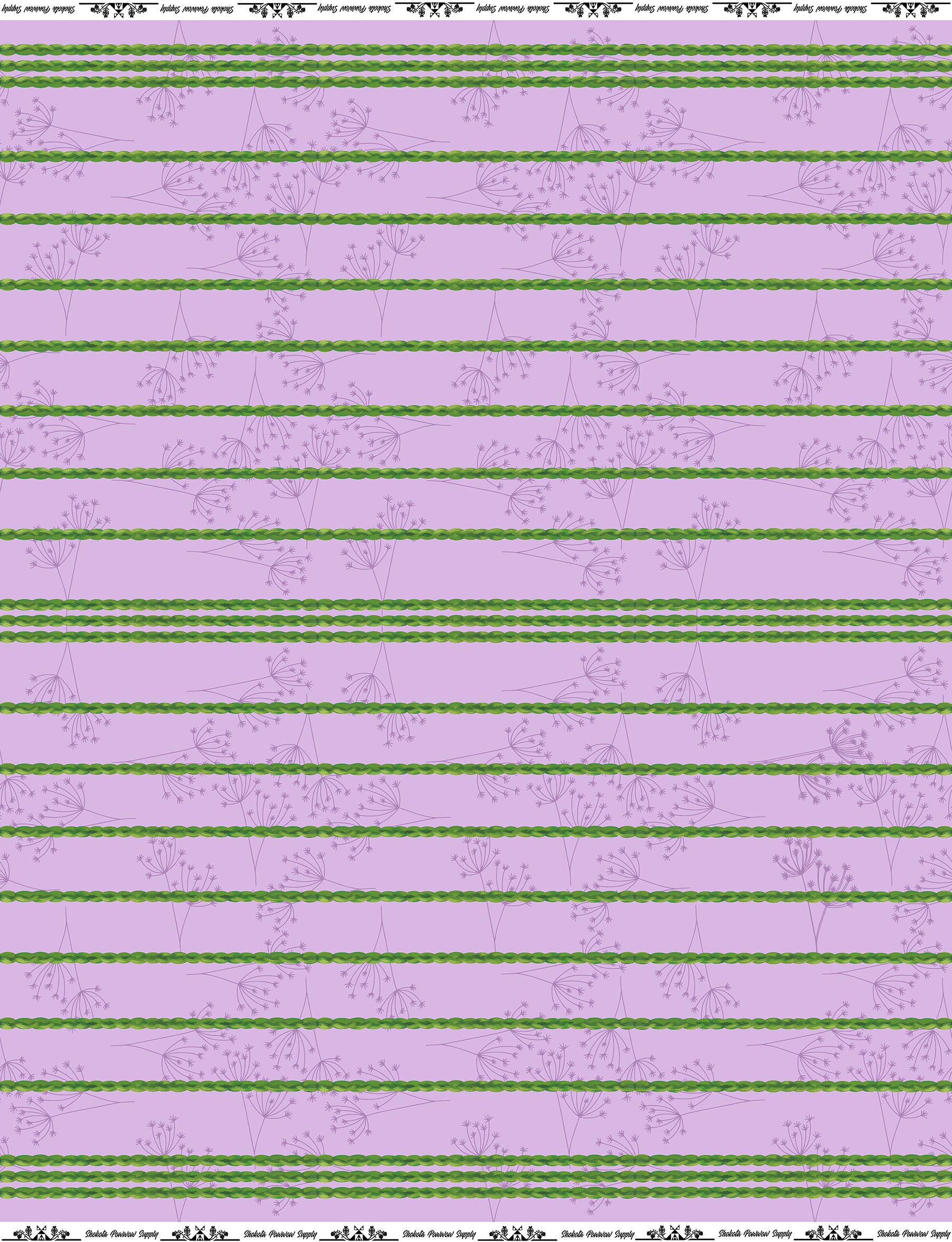 Sweetgrass Cotton Fabric by Paula Top Sky Houtz for Shokota Pow-wow Supply