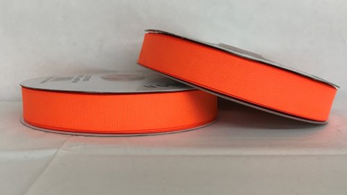 1 1/2" Neon Orange Satin Ribbon