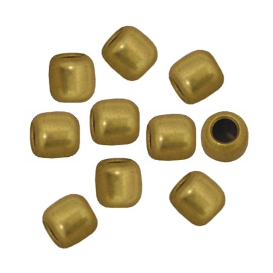 Old Style Brass Beads -Hollow