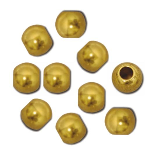 French Brass Beads 8 mm