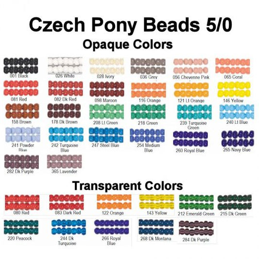 Czech Pony Beads - 5/0 Loose