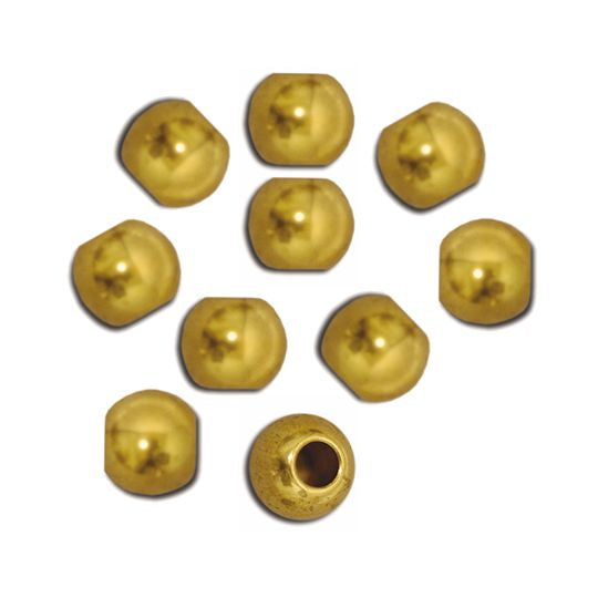 French Brass Beads 7 mm