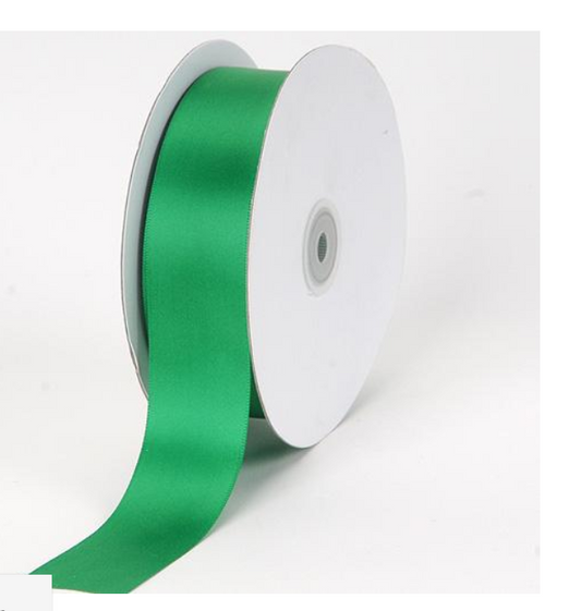1 1/2" Emerald Green Satin Ribbon