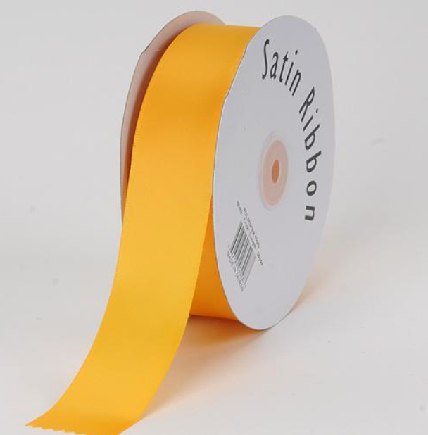 1 1/2 Yellow Gold Satin Ribbon – Shokota Pow-Wow Supply