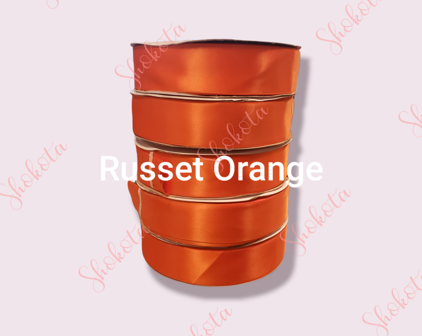 1 1/2" Russet Orange Satin Ribbon (100 Yard Spool)