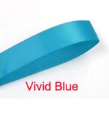 5/8" Vivid Blue Satin Ribbon